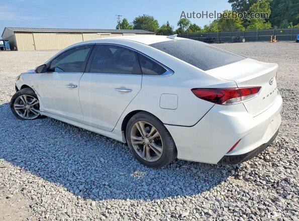 5NPE34AFXKH734528 2019 HYUNDAI SONATA White Trasero izquierdo