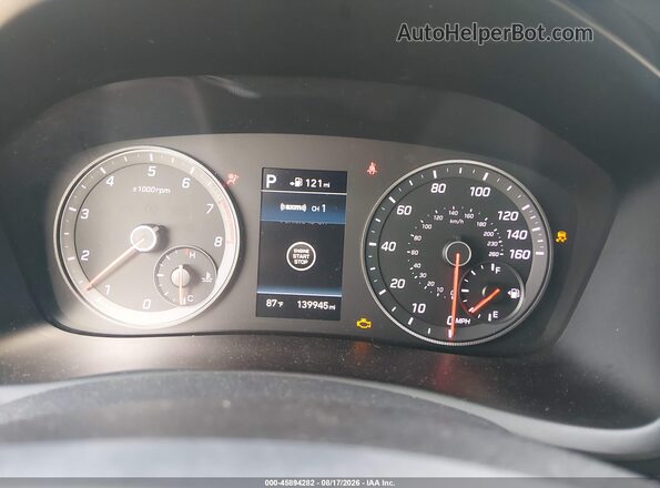 5NPE34AFXKH744301 2019 HYUNDAI SONATA Blue Հետևի նստատեղերի տեսք