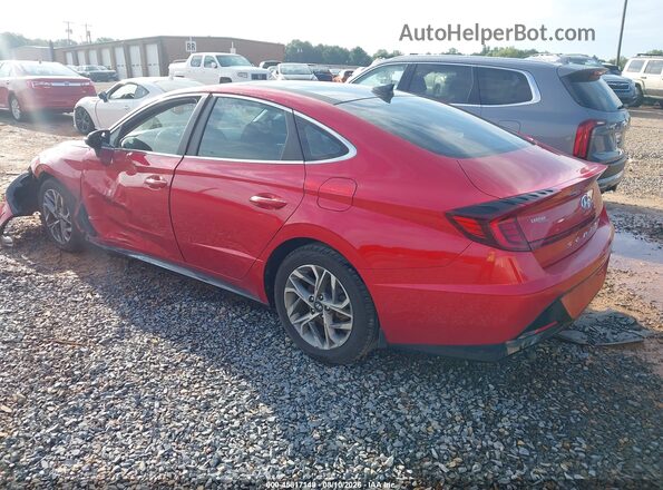 5NPEF4JA0MH078418 2021 HYUNDAI SONATA Red უკანა მარცხენა