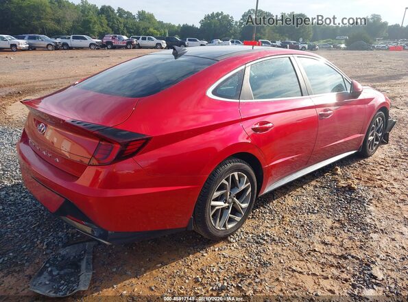 5NPEF4JA0MH078418 2021 HYUNDAI SONATA Red უკანა მარჯვენა