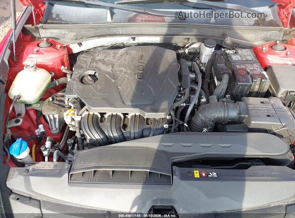 5NPEF4JA0MH078418 2021 HYUNDAI SONATA Red უკანა ხედი