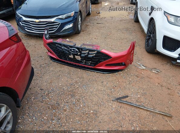 5NPEF4JA0MH078418 2021 HYUNDAI SONATA Red ხელსაწყოთა პანელის ხედი