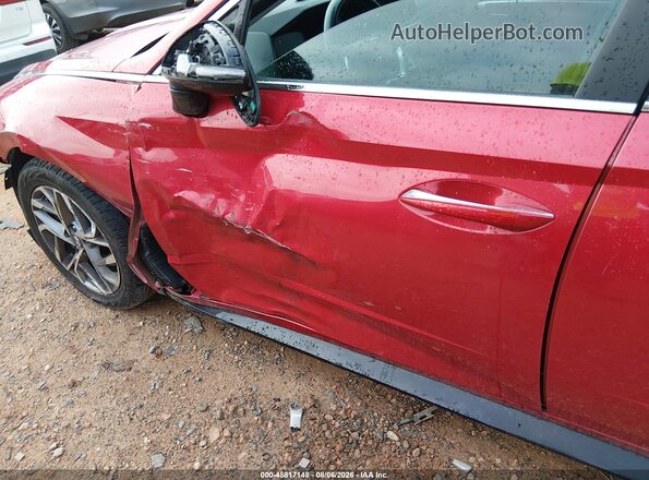 5NPEF4JA0MH078418 2021 HYUNDAI SONATA Red 