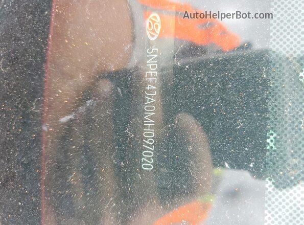 5NPEF4JA0MH097020 2021 HYUNDAI SONATA Красный Вид подкапотного пространства