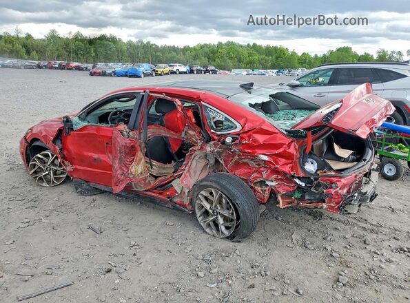 5NPEF4JA0MH097020 2021 HYUNDAI SONATA Красный Задняя левая четверть