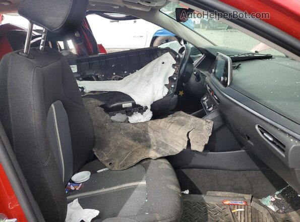 5NPEF4JA0MH097020 2021 HYUNDAI SONATA Красный Вид салона спереди