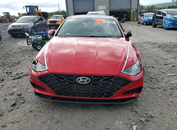 5NPEF4JA0MH097020 2021 HYUNDAI SONATA Красный Вид спереди