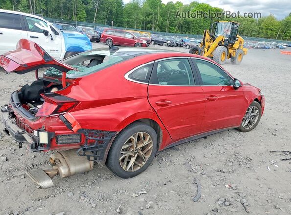 5NPEF4JA0MH097020 2021 HYUNDAI SONATA Красный Задняя правая четверть