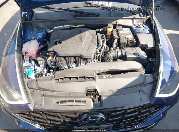 5NPEF4JA0NH144824 2022 HYUNDAI SONATA Blue Widok z tyłu
