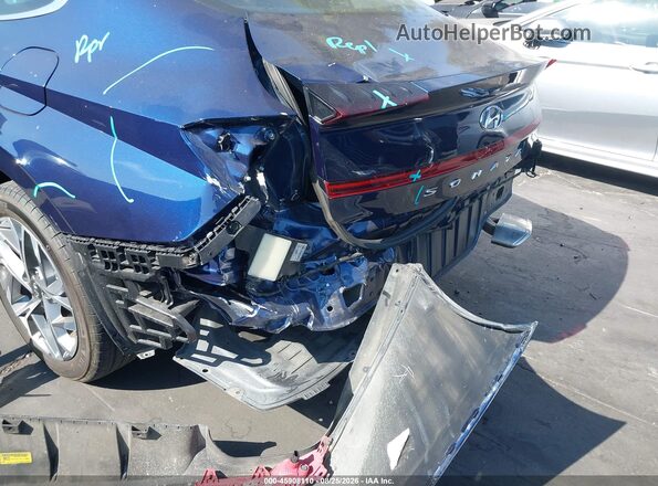 5NPEF4JA0NH144824 2022 HYUNDAI SONATA Blue Widok z przodu