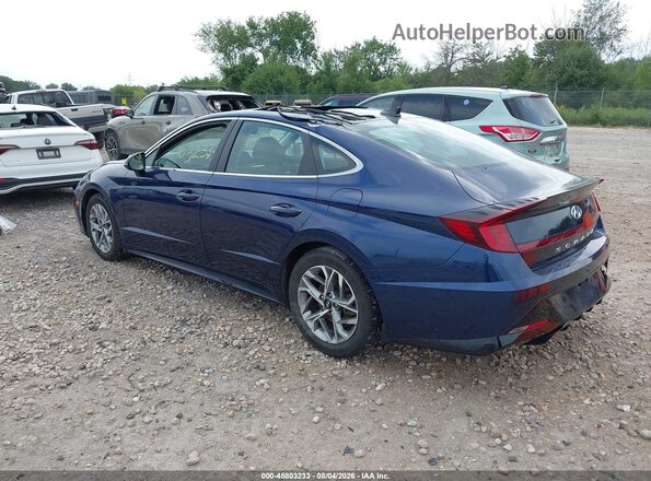 5NPEF4JA1LH035513 2020 HYUNDAI SONATA Синий Задняя левая четверть