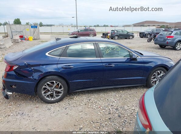 5NPEF4JA1LH035513 2020 HYUNDAI SONATA Синий Вид задней части салона