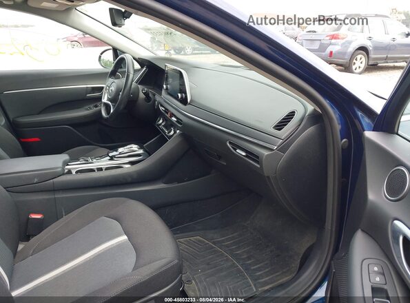 5NPEF4JA1LH035513 2020 HYUNDAI SONATA Синий Вид салона спереди