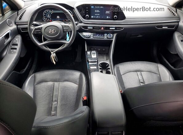 5NPEF4JA1LH057589 2020 HYUNDAI SONATA Black Вид панелі приладів