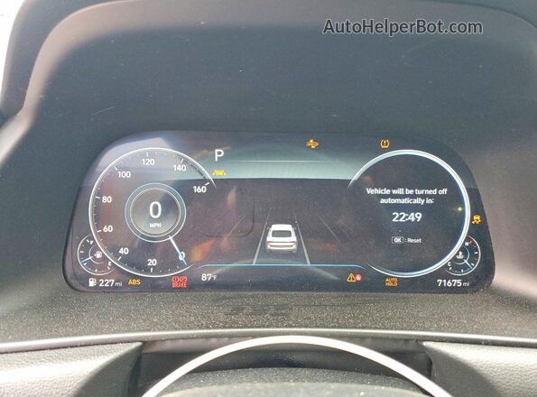5NPEF4JA1LH057589 2020 HYUNDAI SONATA Black Вид щитка приладів