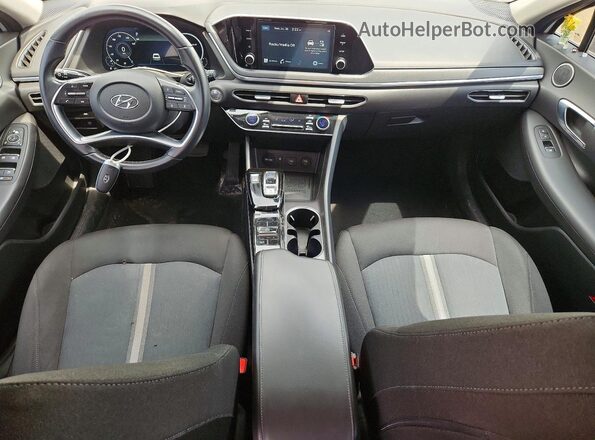 5NPEF4JA1MH116139 2021 HYUNDAI SONATA Белый Вид панели приборов