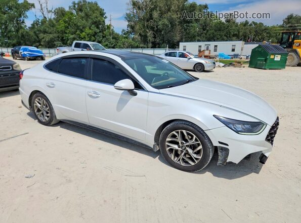 5NPEF4JA3LH054029 2020 HYUNDAI SONATA White წინა მარჯვენა