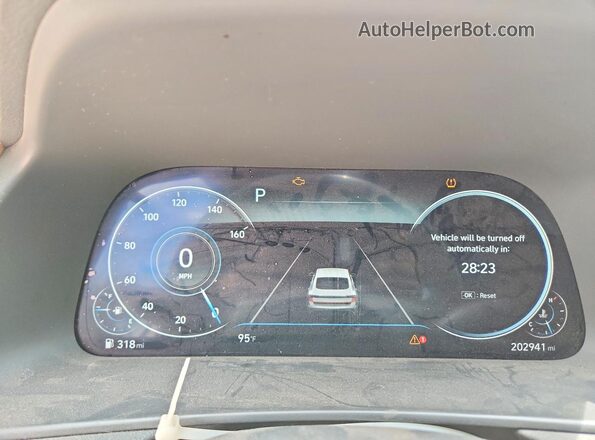 5NPEF4JA3LH054029 2020 HYUNDAI SONATA White ხელსაწყოთა პანელის ხედი