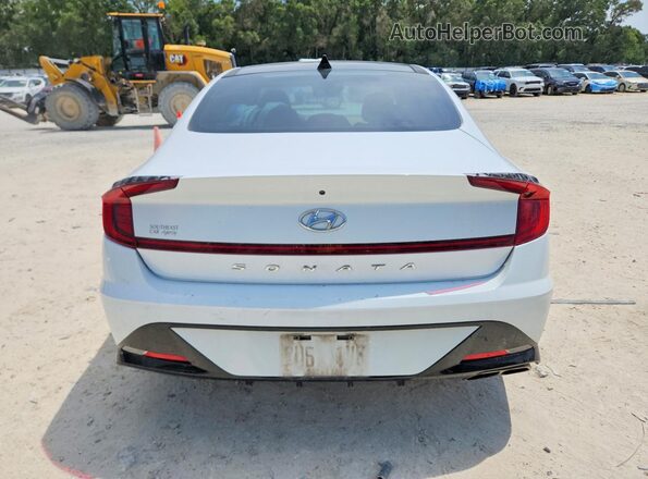 5NPEF4JA3LH054029 2020 HYUNDAI SONATA White უკანა ხედი