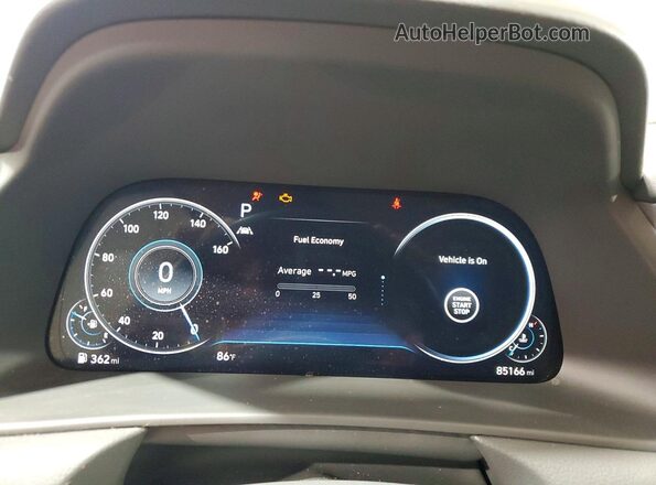 5NPEF4JA3LH056427 2020 HYUNDAI SONATA Gray ხელსაწყოთა პანელის ხედი