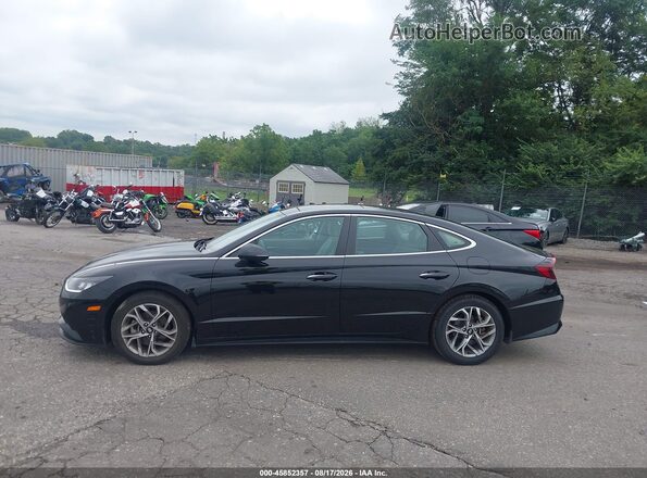 5NPEF4JA3MH079823 2021 HYUNDAI SONATA Black Widok wnętrza 360 stopni