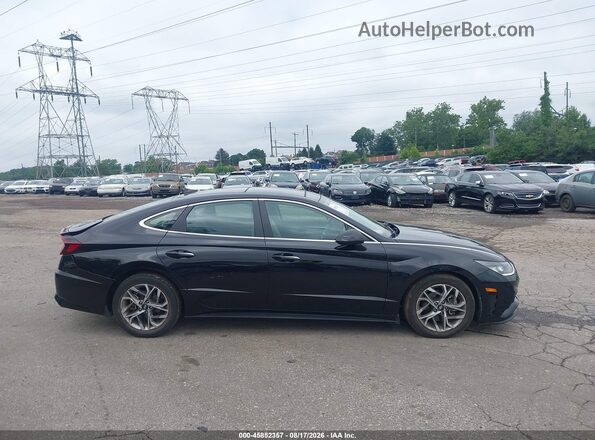 5NPEF4JA3MH079823 2021 HYUNDAI SONATA Black Widok wnętrza z tyłu