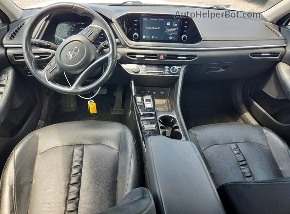 5NPEF4JA4LH022061 2020 HYUNDAI SONATA White Вид панелі приладів