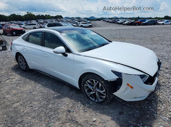 5NPEF4JA4LH022061 2020 HYUNDAI SONATA White Передня права чверть