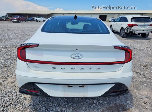 5NPEF4JA4LH022061 2020 HYUNDAI SONATA White Вид ззаду