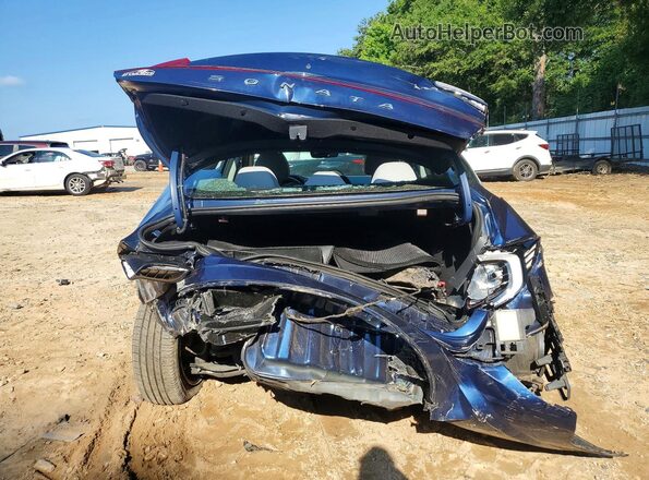 5NPEF4JA4MH105295 2021 HYUNDAI SONATA Blue უკანა ხედი