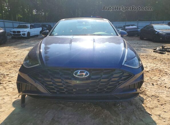 5NPEF4JA4MH105295 2021 HYUNDAI SONATA Blue წინა ხედი
