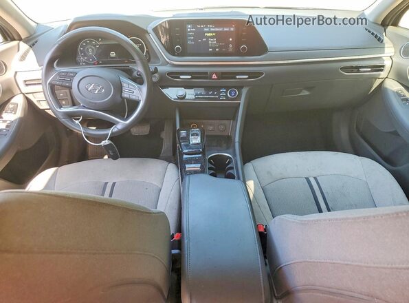 5NPEF4JA4MH105295 2021 HYUNDAI SONATA Blue წინა პანელის ხედი