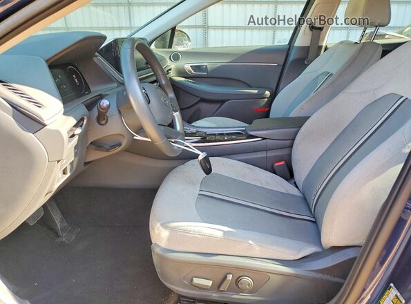 5NPEF4JA4MH105295 2021 HYUNDAI SONATA Blue წინა სალონის ხედი