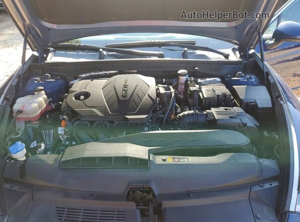 5NPEF4JA4MH105295 2021 HYUNDAI SONATA Blue უკანა სალონის ხედი