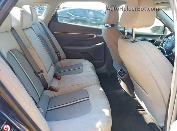 5NPEF4JA4MH105295 2021 HYUNDAI SONATA Blue უკანა სავარძლების ხედი