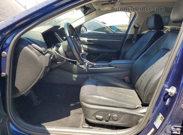 5NPEF4JA6LH036057 2020 HYUNDAI SONATA Blue Widok wnętrza z przodu