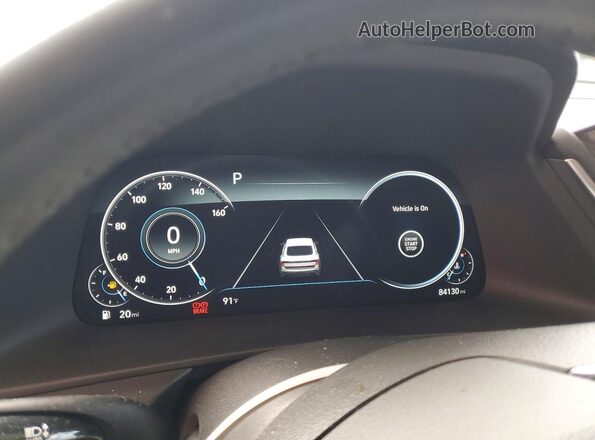 5NPEF4JA7LH043518 2020 HYUNDAI SONATA Серый Вид щитка приборов