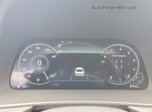 5NPEF4JA8LH028154 2020 HYUNDAI SONATA Black Вид щитка приладів