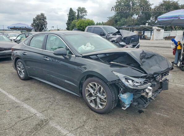 5NPEF4JA8LH028154 2020 HYUNDAI SONATA Black Передня права чверть