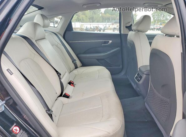 5NPEF4JA8LH028154 2020 HYUNDAI SONATA Black Вид задніх сидінь