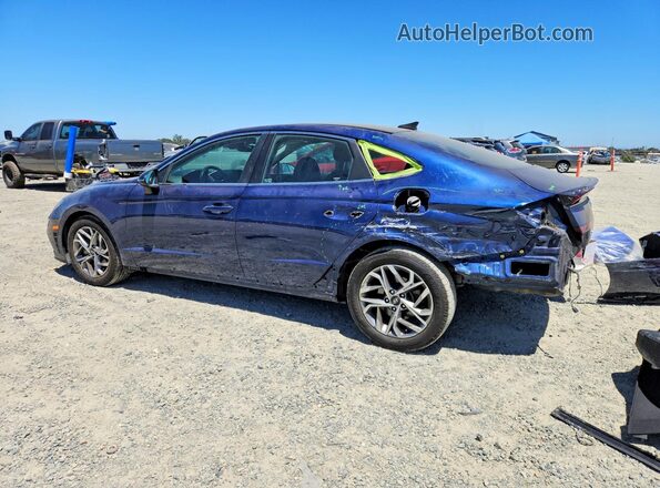 5NPEF4JA8MH080613 2021 HYUNDAI SONATA Blue Հետևի ձախ