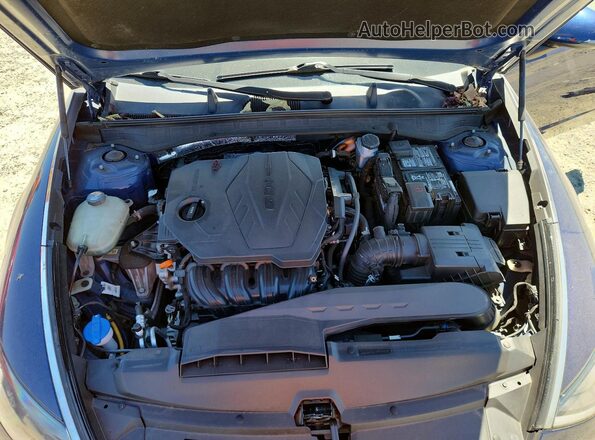5NPEF4JA8MH080613 2021 HYUNDAI SONATA Blue Սալոնի հետևի տեսք