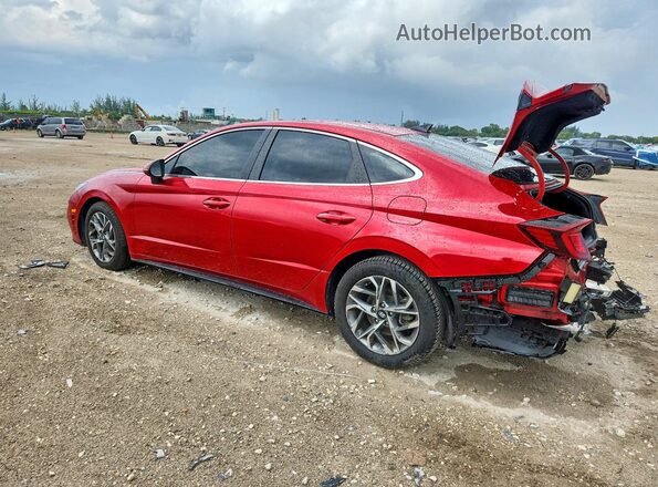 5NPEF4JA9LH056772 2020 HYUNDAI SONATA Red Rear left