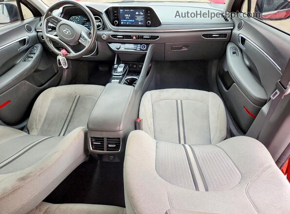 5NPEF4JA9LH056772 2020 HYUNDAI SONATA Red Dashboard view