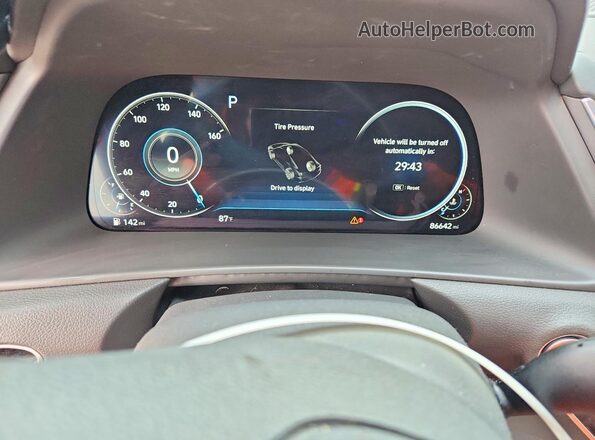 5NPEF4JA9LH056772 2020 HYUNDAI SONATA Red Instrument cluster view
