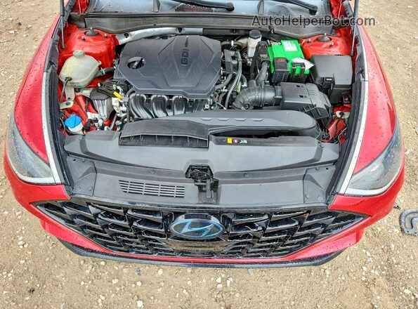 5NPEF4JA9LH056772 2020 HYUNDAI SONATA Red Rear interior view