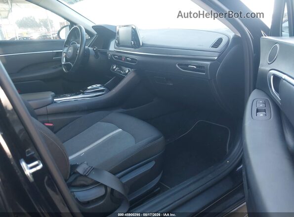 5NPEF4JA9MH096089 2021 HYUNDAI SONATA Black Widok wnętrza z przodu