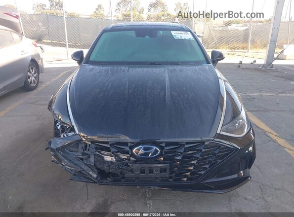 5NPEF4JA9MH096089 2021 HYUNDAI SONATA Black Widok zestawu wskaźników