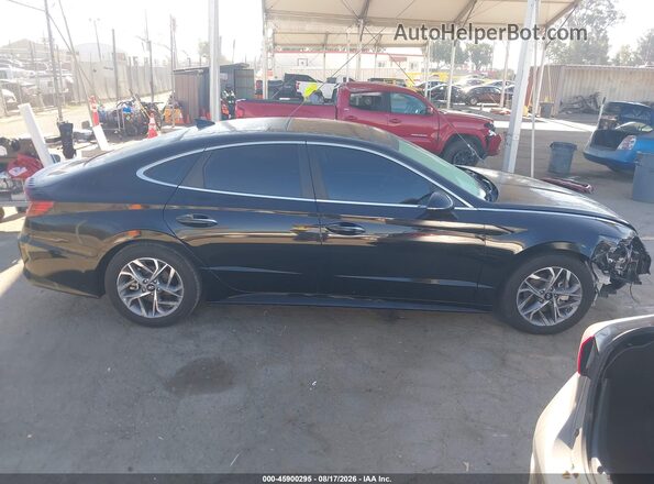 5NPEF4JA9MH096089 2021 HYUNDAI SONATA Black Widok wnętrza z tyłu