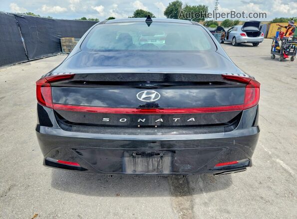 5NPEF4JA9MH096545 2021 HYUNDAI SONATA Black Widok z tyłu